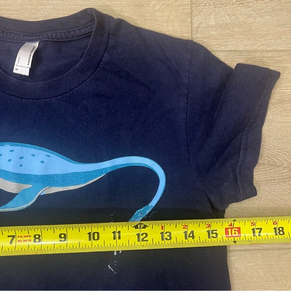 VINTAGE Dinosaur Scuba Diver Classic Girl's Tag Women’s Medium American Apparel - Picture 3 of 6